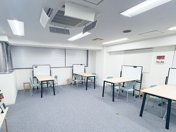 集中力を高められる、広々とした渋谷校の学習スペースです。